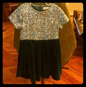 Blue glitter party dress